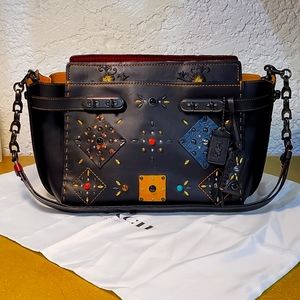 Coach Double Swagger Patchwork 25475